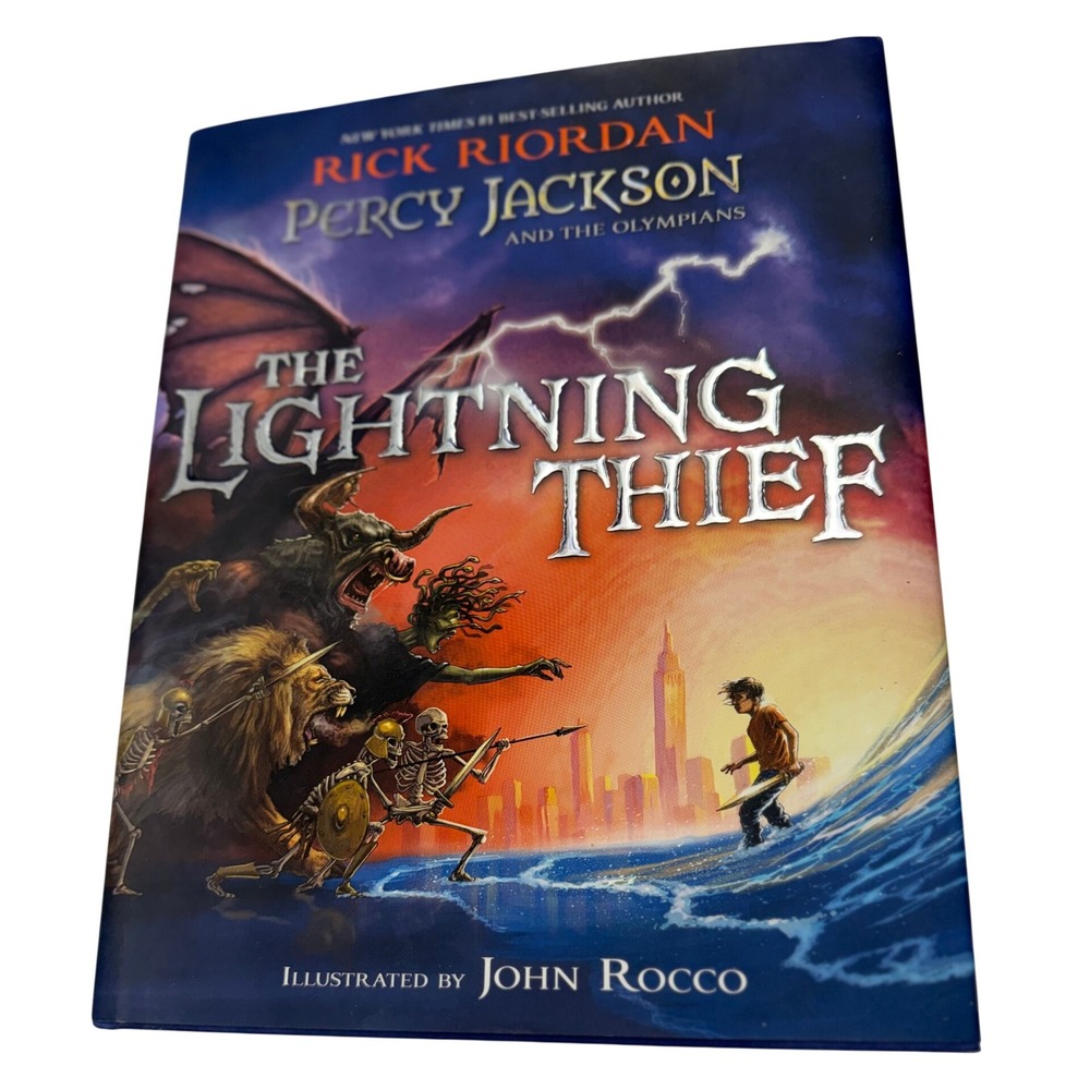 Rick Riordan Percy Jackson The Lightning Thief Book 1 John Rocco Illustrated PB